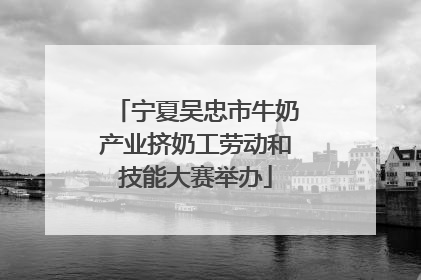 宁夏吴忠市牛奶产业挤奶工劳动和技能大赛举办