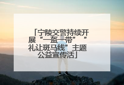 宁陵交警持续开展“一盔一带”“礼让斑马线”主题公益宣传活