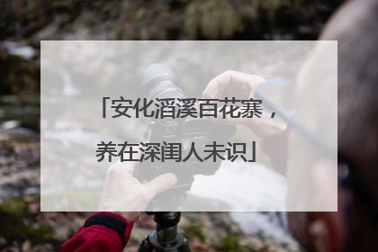 安化滔溪百花寨，养在深闺人未识