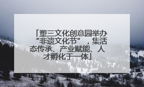 塑三文化创意园举办“非遗文化节”,集活态传承、产业赋能、人才孵化于一体