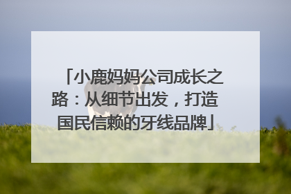小鹿妈妈公司成长之路：从细节出发，打造国民信赖的牙线品牌