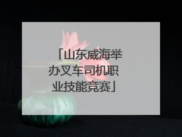 山东威海举办叉车司机职业技能竞赛