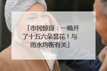 市民惊讶：一晚开了十五六朵昙花！与雨水均衡有关