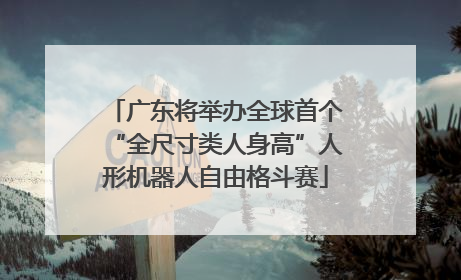 广东将举办全球首个“全尺寸类人身高”人形机器人自由格斗赛