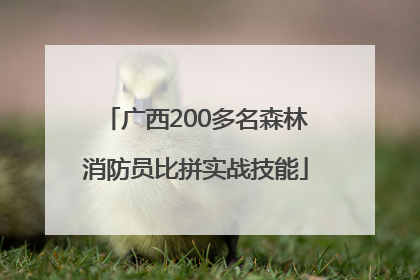 广西200多名森林消防员比拼实战技能