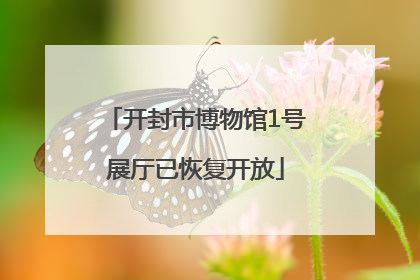 开封市博物馆1号展厅已恢复开放