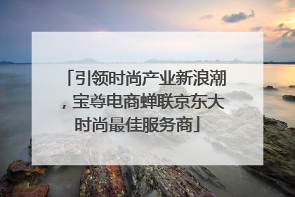 引领时尚产业新浪潮，宝尊电商蝉联京东大时尚最佳服务商