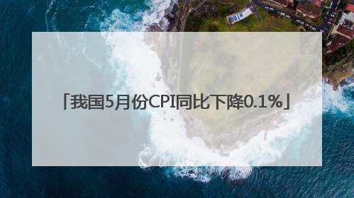 我国5月份CPI同比下降0.1%