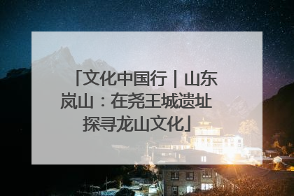 文化中国行｜山东岚山：在尧王城遗址探寻龙山文化