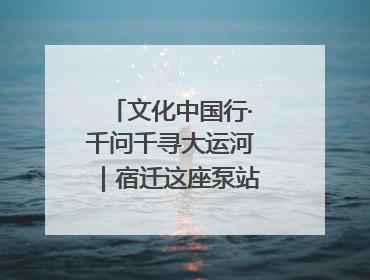 文化中国行·千问千寻大运河｜宿迁这座泵站，如何稳坐亚洲第一宝座？