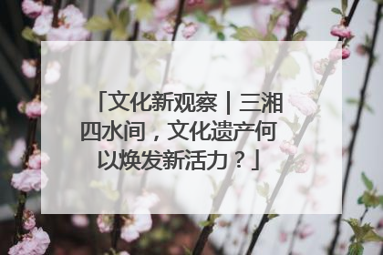 文化新观察｜三湘四水间，文化遗产何以焕发新活力？