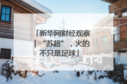 新华网财经观察｜“苏超”，火的不只是足球