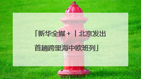 新华全媒＋丨北京发出首趟跨里海中欧班列