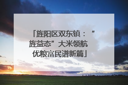 旌阳区双东镇：“旌益态”大米领航 优粮富民谱新篇