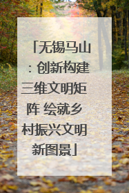 无锡马山：创新构建三维文明矩阵 绘就乡村振兴文明新图景