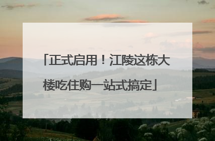 正式启用！江陵这栋大楼吃住购一站式搞定
