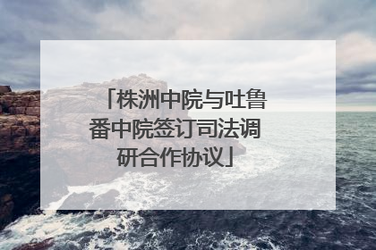 株洲中院与吐鲁番中院签订司法调研合作协议