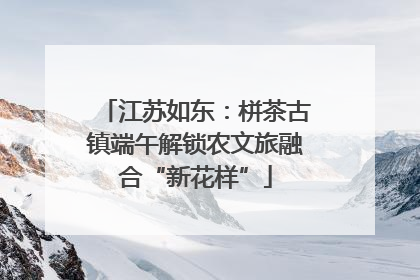 江苏如东：栟茶古镇端午解锁农文旅融合“新花样”