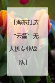 海东打造“云箭”无人机专业战队
