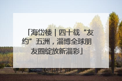 海岱楼｜四十载“友约”五洲，淄博全球朋友圈绽放新淄彩
