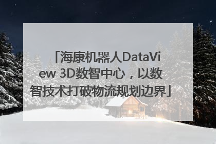 海康机器人DataView 3D数智中心，以数智技术打破物流规划边界