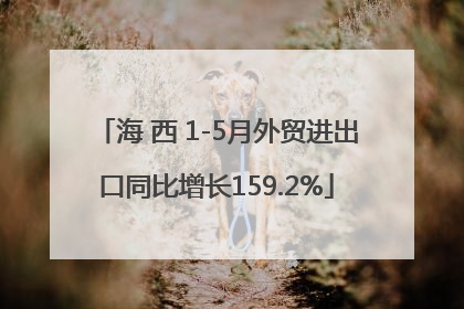 海 西 1-5月外贸进出口同比增长159.2%