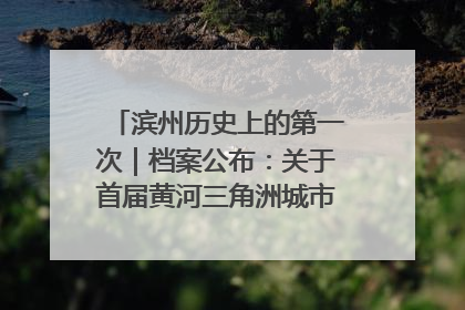 滨州历史上的第一次｜档案公布：关于首届黄河三角洲城市经济博览会暨发展论坛情况的总结报告