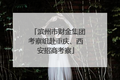 滨州市财金集团考察组赴重庆、西安招商考察