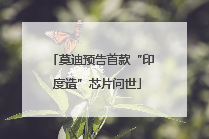莫迪预告首款“印度造”芯片问世