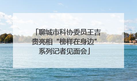 聊城市科协委员王吉贵亮相“榜样在身边”系列记者见面会