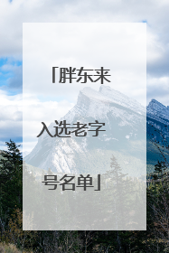 胖东来入选老字号名单