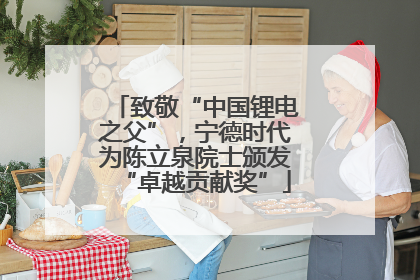 致敬“中国锂电之父”，宁德时代为陈立泉院士颁发“卓越贡献奖”