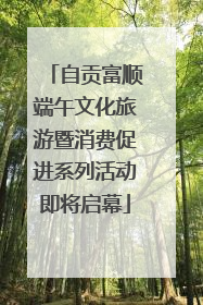 自贡富顺端午文化旅游暨消费促进系列活动即将启幕