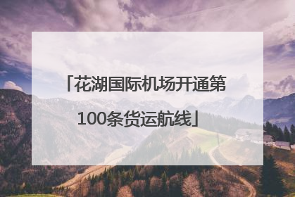 花湖国际机场开通第100条货运航线
