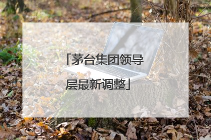 茅台集团领导层最新调整