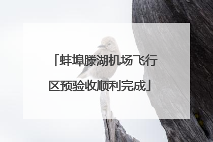 蚌埠滕湖机场飞行区预验收顺利完成