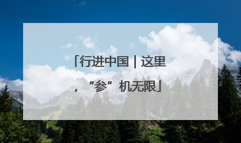 行进中国｜这里，“参”机无限