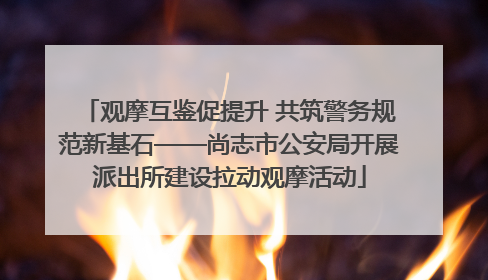 观摩互鉴促提升 共筑警务规范新基石——尚志市公安局开展派出所建设拉动观摩活动