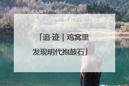 追·迹｜鸡窝里发现明代抱鼓石