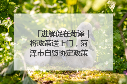 进解促在菏泽|将政策送上门,菏泽市自贸协定政策专题宣讲会召开