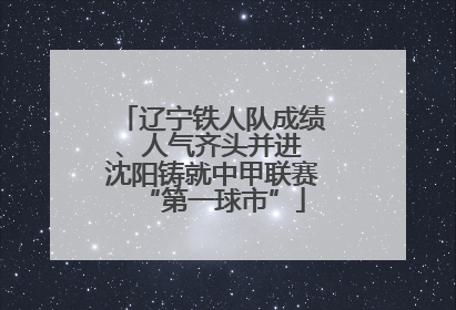 辽宁铁人队成绩、人气齐头并进 沈阳铸就中甲联赛“第一球市”