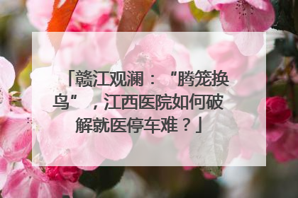 赣江观澜：“腾笼换鸟”，江西医院如何破解就医停车难？