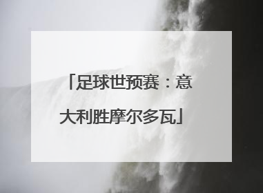 足球世预赛：意大利胜摩尔多瓦