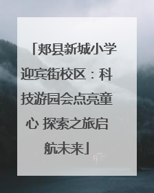 郏县新城小学迎宾街校区：科技游园会点亮童心 探索之旅启航未来