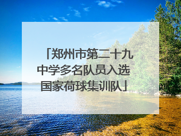 郑州市第二十九中学多名队员入选国家荷球集训队