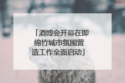 酒博会开幕在即 绵竹城市氛围营造工作全面启动