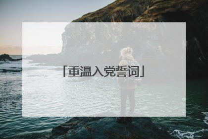 重温入党誓词