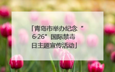 青岛市举办纪念“6·26”国际禁毒日主题宣传活动