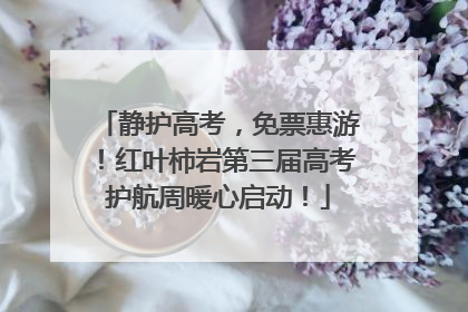 静护高考，免票惠游！红叶柿岩第三届高考护航周暖心启动！