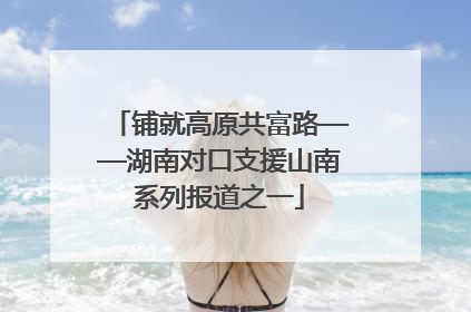 铺就高原共富路——湖南对口支援山南系列报道之一